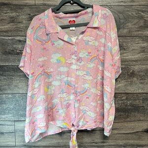 Adorable Care Bears Hot topic button-up shirt in size 4, new with tags.
